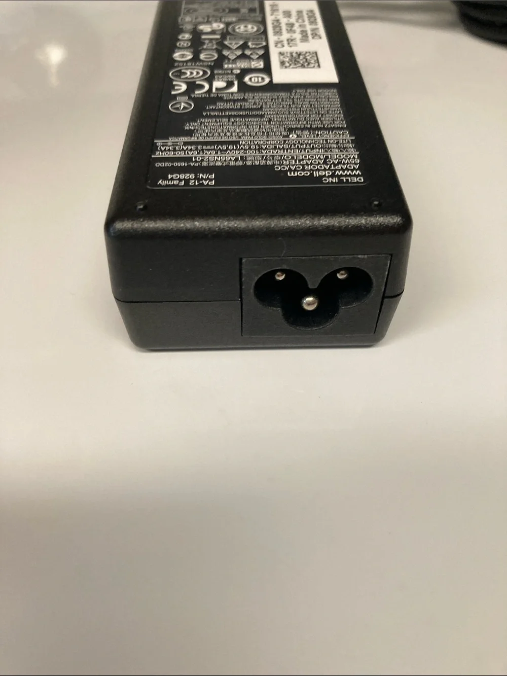 Dell Laptop 65W AC Power Adapter with 6 ft Detachable AC Cord